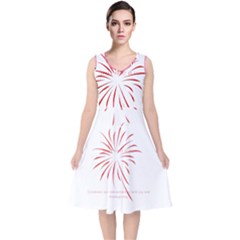 20210801 151424 0000 Photo 1607517624237 V-neck Midi Sleeveless Dress  by Basab896