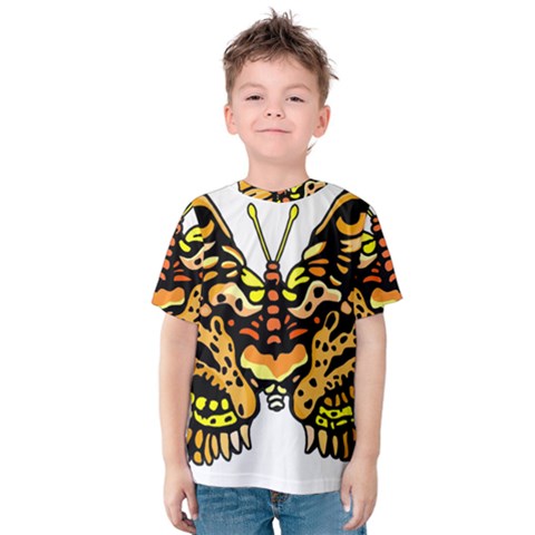 Bigcat Butterfly Kids  Cotton Tee by IIPhotographyAndDesigns