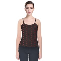 Spiro Velvet Spaghetti Strap Top by Sparkle