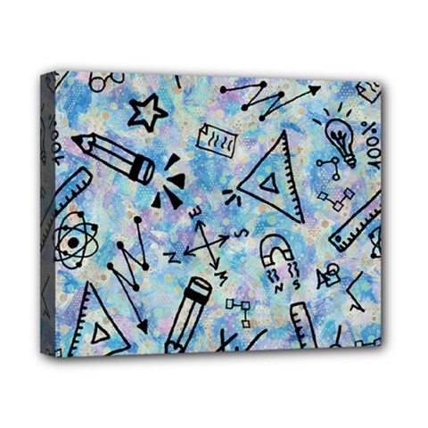 Science-education-doodle-background Canvas 10  X 8  (stretched) by Sapixe