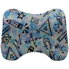 Science-education-doodle-background Head Support Cushion by Sapixe