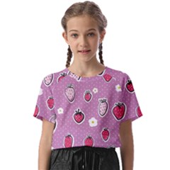 Juicy Strawberries Kids  Basic Tee by SychEva