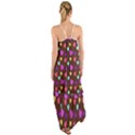 Colorfull Hearts On Choclate Cami Maxi Ruffle Chiffon Dress View2