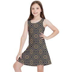 Art Deco Vector Pattern Kids  Lightweight Sleeveless Dress by webstylecreations