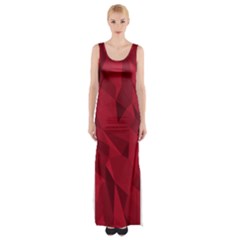 Amaranth Thigh Split Maxi Dress by webstylecreations