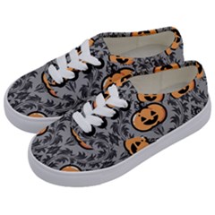 Pumpkin Pattern Kids  Classic Low Top Sneakers by NerdySparkleGoth