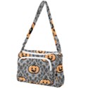 Pumpkin Pattern Front Pocket Crossbody Bag View1