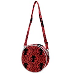 Cat Pattern Crossbody Circle Bag by NerdySparkleGoth