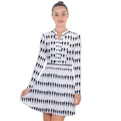 Athletic Running Graphic Silhouette Pattern Long Sleeve Panel Dress by dflcprintsclothing