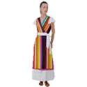 Ultimate Vibrant Flutter Sleeve Maxi Dress View1