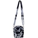 Black and White Shoulder Strap Belt Bag View3