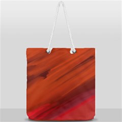 Crimson Full Print Rope Handle Tote (large) by kiernankallan