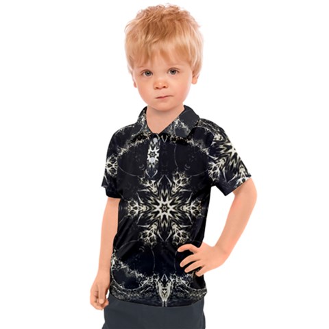 Bnw Mandala Kids  Polo Tee by MRNStudios