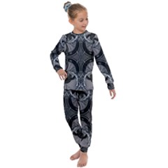 Lunar Phases Kids  Long Sleeve Set  by MRNStudios