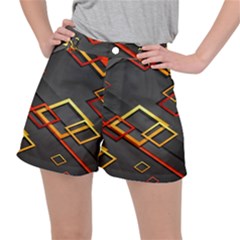 Modern Geometry Ripstop Shorts by Sparkle