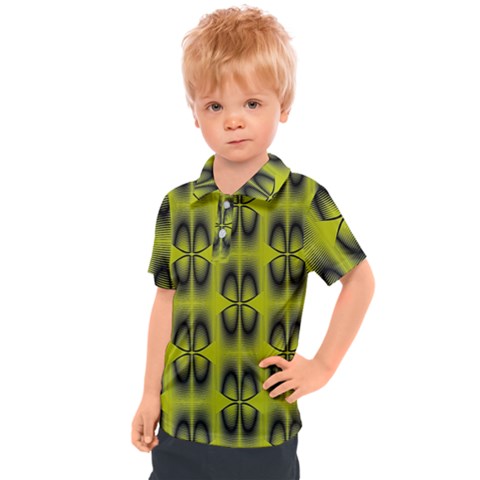 Digital Floral Kids  Polo Tee by Sparkle