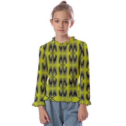 Digital Floral Kids  Frill Detail Tee by Sparkle