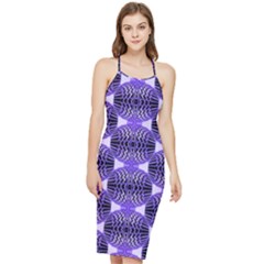 Modern Globes Bodycon Cross Back Summer Dress by Sparkle