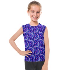 Digital Waves Kids  Mesh Tank Top by Sparkle