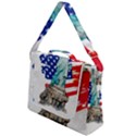 Statue Of Liberty Independence Day Poster Art Box Up Messenger Bag View1