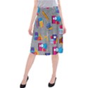 80s and 90s School Pattern Midi Beach Skirt View1