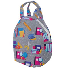 80s And 90s School Pattern Travel Backpacks by NerdySparkleGoth