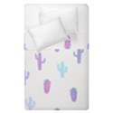 Purple And Blue Cacti Duvet Cover Double Side (Single Size) View2