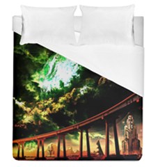 Science-fiction-forward-futuristic Duvet Cover (queen Size) by Sudhe