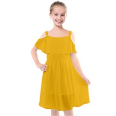 Summer Day Dress Kids  Cut Out Shoulders Chiffon Dress by longlims