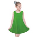 Metallic Mesh Screen 2-green Kids  Summer Dress View1