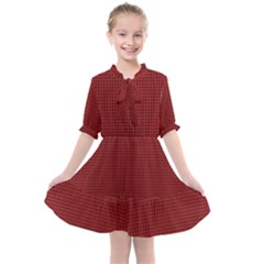 Metallic Mesh Screen 2-red Kids  All Frills Chiffon Dress by impacteesstreetweareight