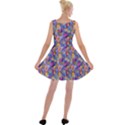 Multicolored Circles And Spots Velvet Skater Dress View2