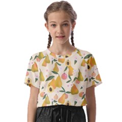 Yellow Juicy Pears And Apricots Kids  Basic Tee by SychEva