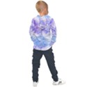 Purple and blue alcohol ink  Kids  Overhead Hoodie View2