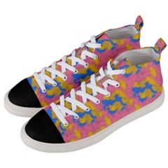 Abstract Painting Men s Mid-top Canvas Sneakers by SychEva