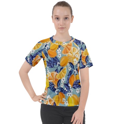 Floral Women s Sport Raglan Tee by Sparkle