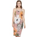 Floral Bodycon Cross Back Summer Dress View1