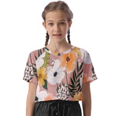 Floral Kids  Basic Tee by Sparkle