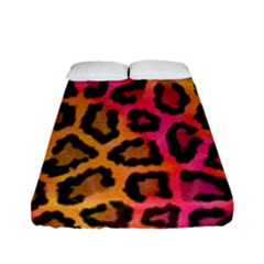 Leopard Print Fitted Sheet (full/ Double Size) by skindeep