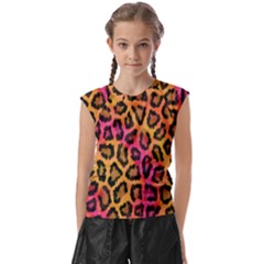 Leopard Print Kids  Raglan Cap Sleeve Tee by skindeep