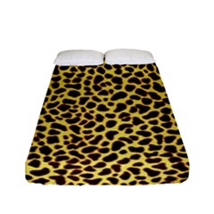 Fur-leopard 2 Fitted Sheet (full/ Double Size) by skindeep