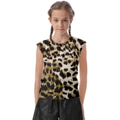 Leopard-print 2 Kids  Raglan Cap Sleeve Tee by skindeep