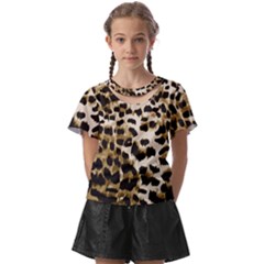 Leopard-print 2 Kids  Front Cut Tee by skindeep