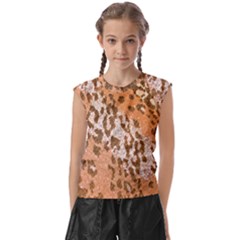 Leopard-knitted Kids  Raglan Cap Sleeve Tee by skindeep