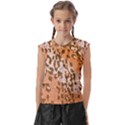 Leopard-knitted Kids  Raglan Cap Sleeve Tee View1