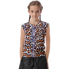 Fur-leopard 5 Kids  Raglan Cap Sleeve Tee by skindeep