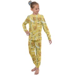 Folk Flowers Pattern  Kids  Long Sleeve Set  by Eskimos