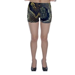 Leatherette Snake 2 Skinny Shorts by skindeep