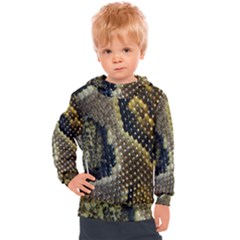 Leatherette Snake 2 Kids  Hooded Pullover by skindeep