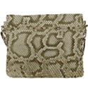 Leatherette Snake 4 Buckle Messenger Bag View3